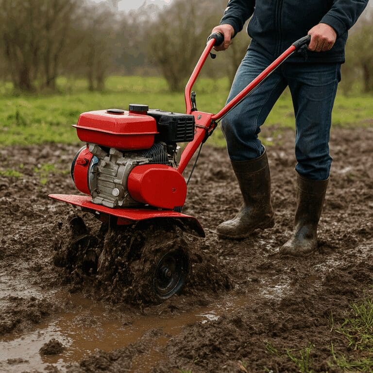 Czy glebogryzarka może pracować na mokrej ziemi